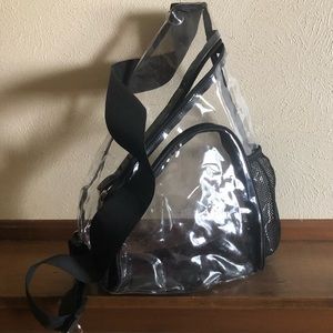 ~clear single-shoulder backpack~